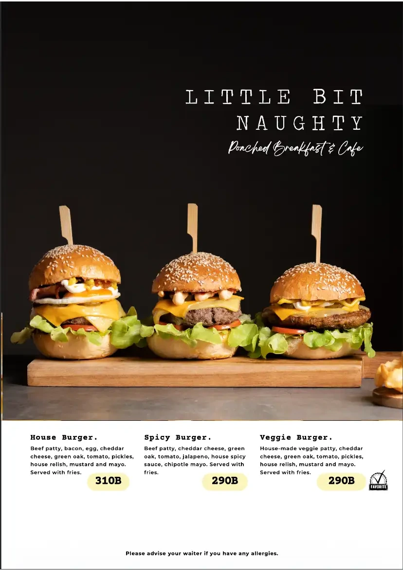 Poached Breakfast Cafe Chalong menu page 12