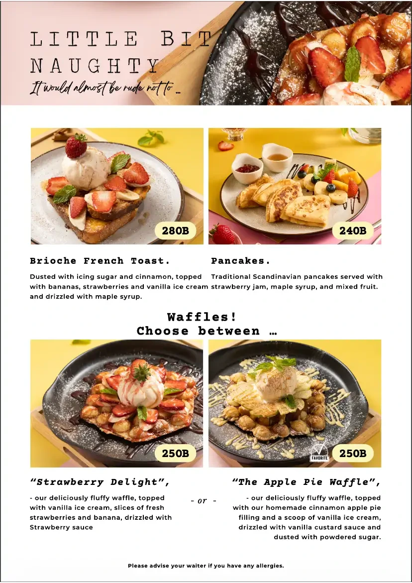 Poached Breakfast Cafe Chalong menu page 15