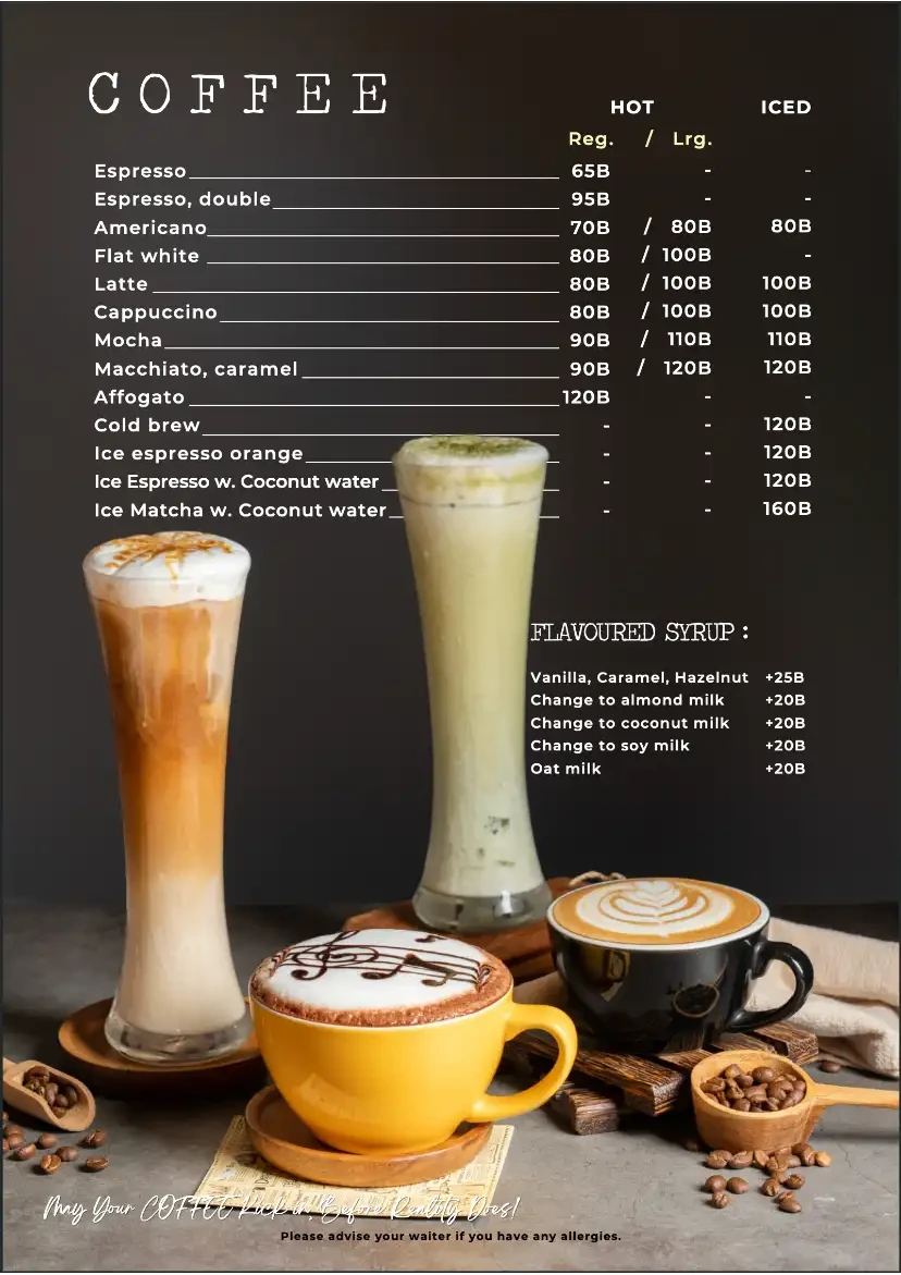 Poached Breakfast Cafe Chalong menu page 17